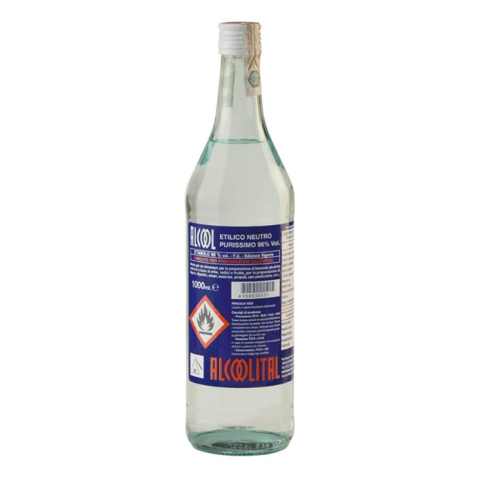 ALCOOL ETILICO PURO 96% 1L