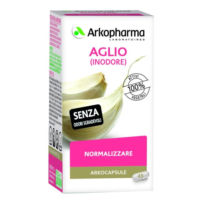 Arkocapsule  Apparato Cardiovascolare Aglio inodore Integratore 45 Capsule