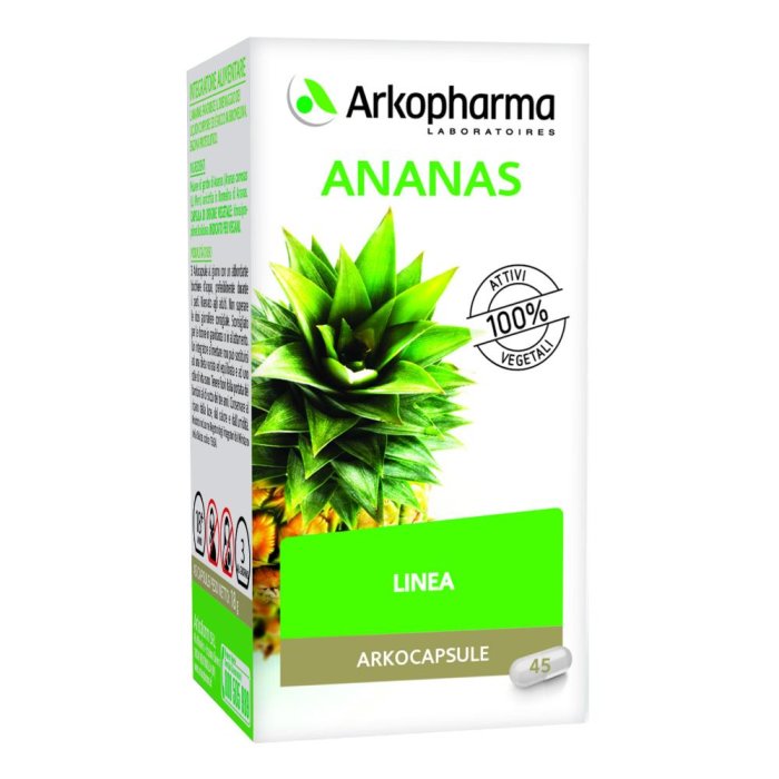 Arkocapsule  Drenante Snellente Ananas Integratore Alimentare 45 Capsule