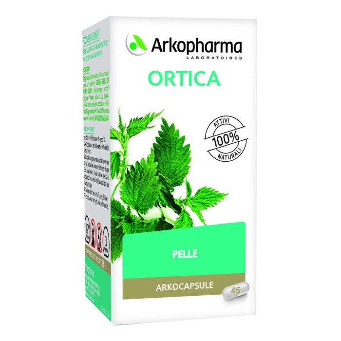 Arkocapsule Ortica Integratore Alimentare   Pelle e Capelli  45 Capsule