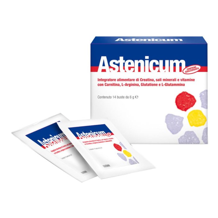 Astenicum Integratore Alimentare per Stanchezza Fisica e Mentale 14 Buste da 6 Grammi