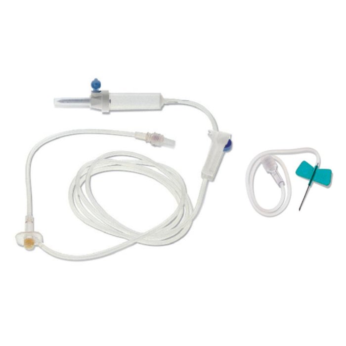 Eurospital Raccordo Euroset Fly con Ago G23 Deflussore per infusione