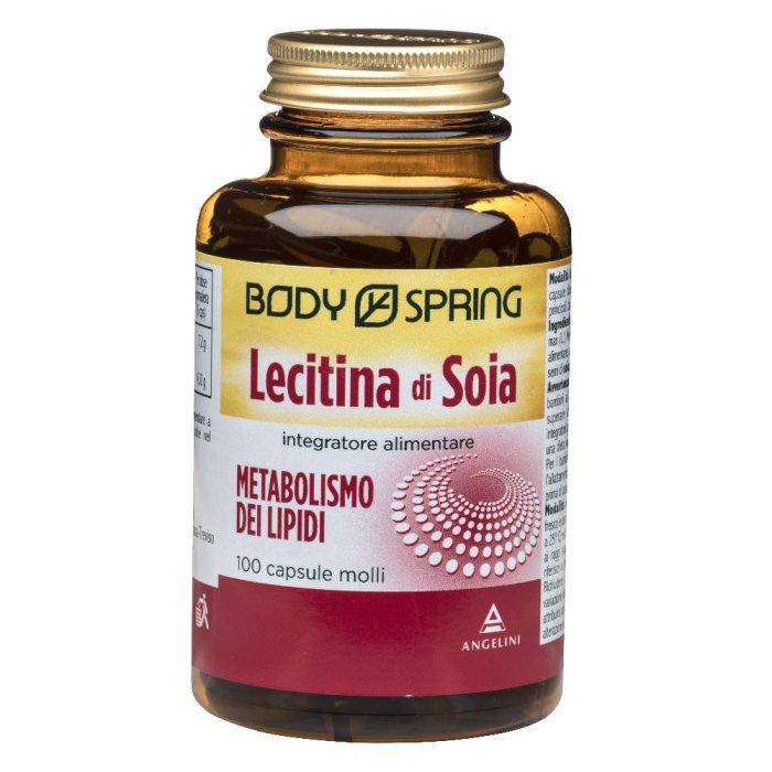Body Spring  Colesterolo Lecitina di Soia Integratore Alimentare 100Capsule