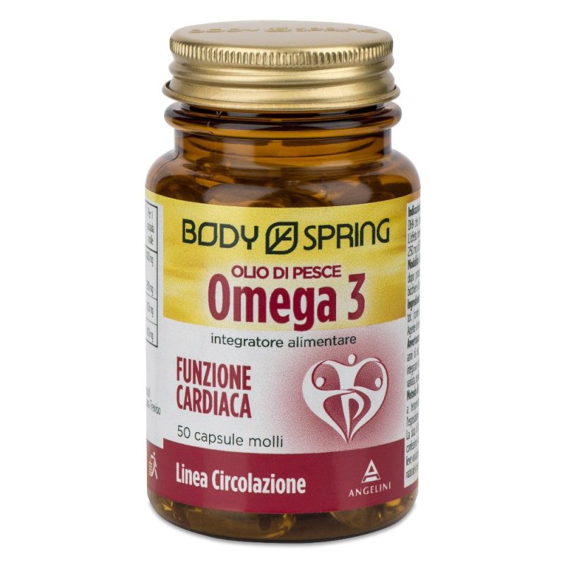 Angelini Body Spring Olio Di Pesce Omega 3 Integratore Alimentare50Capsule