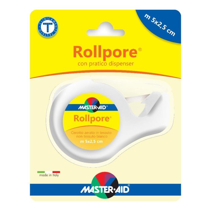 Cerotto In Rocchetto Master-aid Rollpore Tessuto Non Tessuto 5x2,5