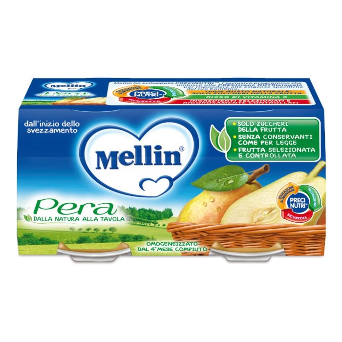 Mellin Omogeneizzato Pera 100 G 2 Pezzi