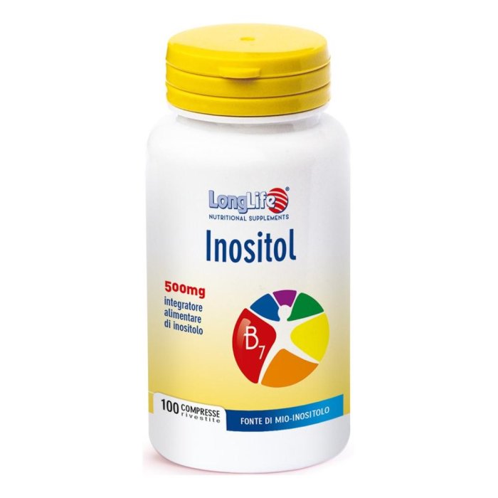 LongLife Inositol Integratore di Inositolo 500 mg 100 Tavolette
