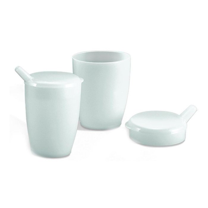 Bicchiere plastica con becco - bicchiere con beccuccio per somministrazione bevande e farmaci