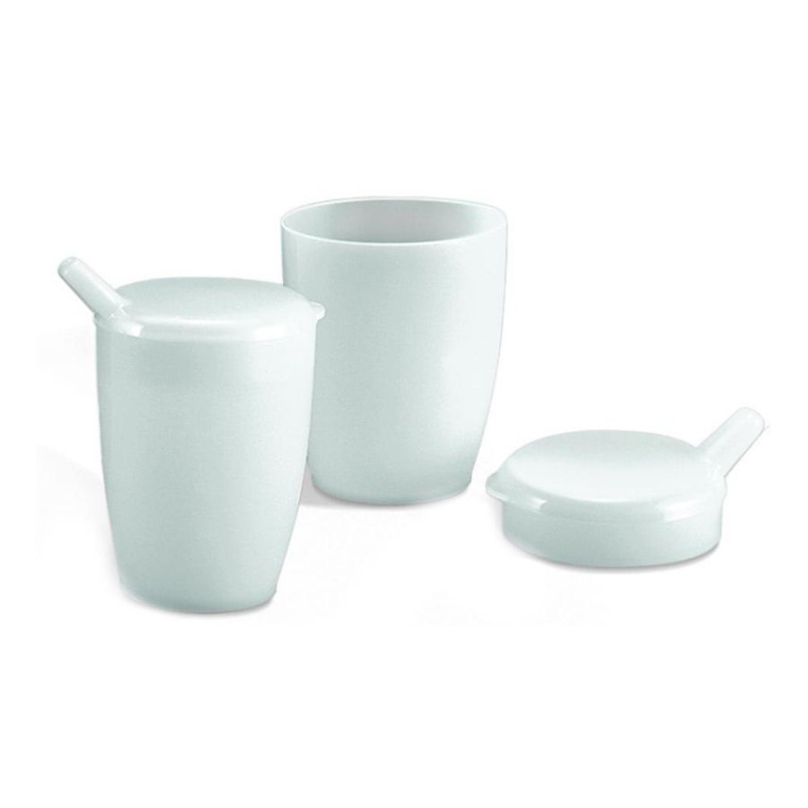 Bicchiere plastica con becco - bicchiere con beccuccio per somministrazione bevande e farmaci