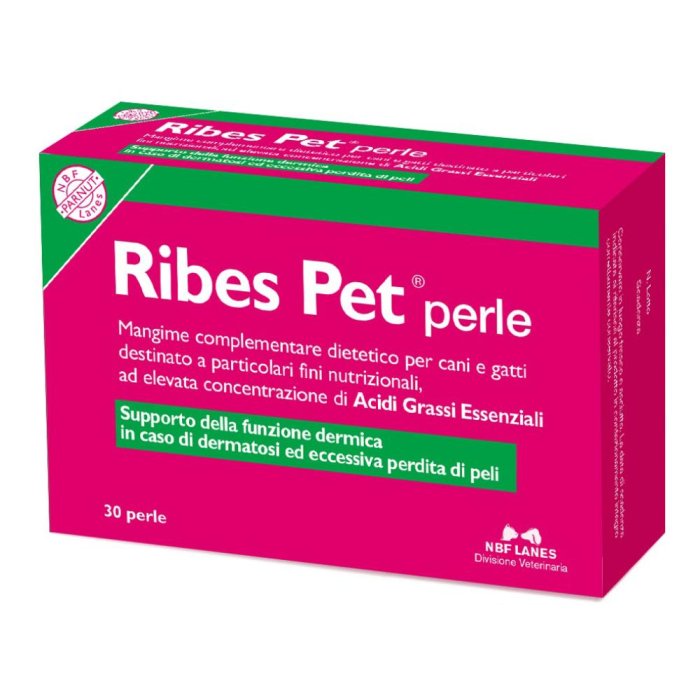 N.B.F. Lanes  Animali Domestici Ribes Pet Integratore Cani e Gatti 30 Perle