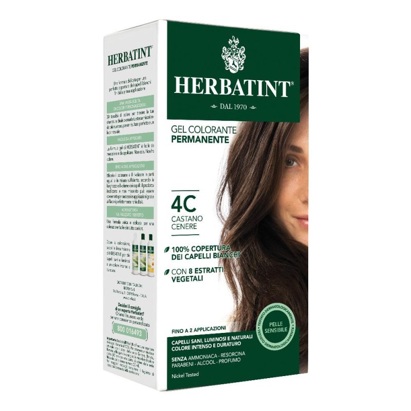 Antica Erboristeria Herbatint 4c Castano Cenere 135 Ml
