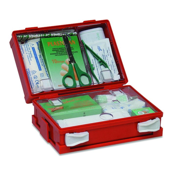 Cassetta Pronto Soccorso Minikit Farmacare 909199616 – Kit Primo Soccorso Compatto per Casa Auto Ufficio e Viaggio