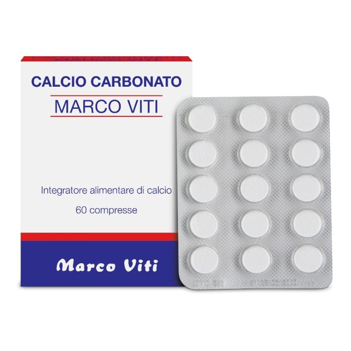 Marco Viti Farmaceutici Calcio Carbonato Viti 60 Compresse