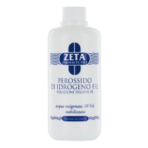 Zeta Farmaceutici Acqua Ossigenata 3% Perossido di Idrogeno 10 Volumi 200 ml