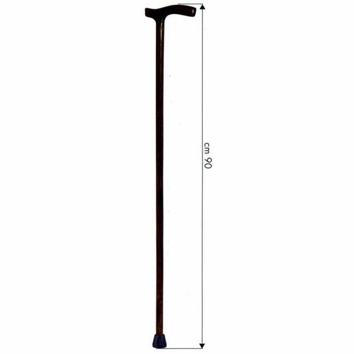 Farmacare Bastone Impugnatura Anatomica Uomo Legno Lucido Scuro