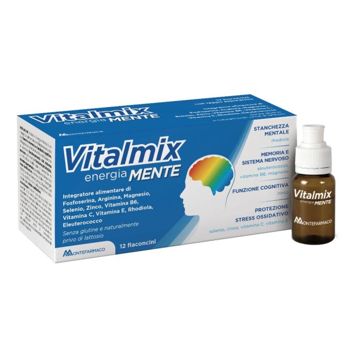 Vitalmix Mente Integratore Alimentare 12 Flaconcini