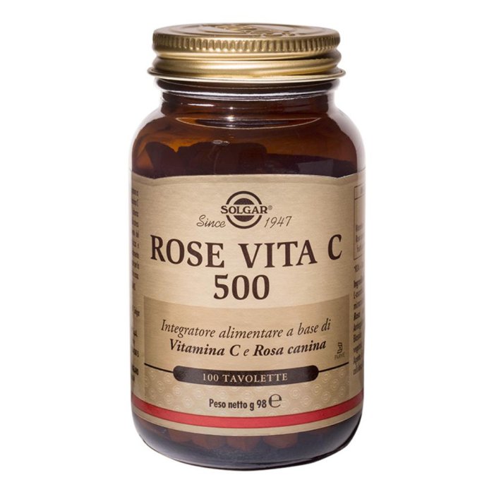  Solgar Rose Vita C 500 Integratore Alimentare 100 Tavolette