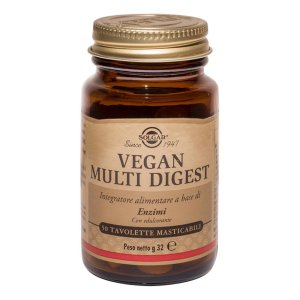 Solgar  Digestione Sana Vegan Multi Digest Integratore 50 Tavolette Mastic
