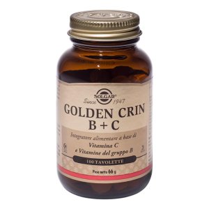 Solgar  Vitamine Golden Crin B+C Integratore Alimentare 100 Tavolette
