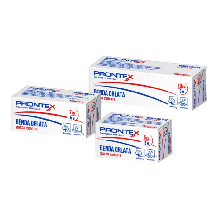 Prontex Benda Orlata di Garza Idrofila Misura 5cm x 5m 1 Pezzo