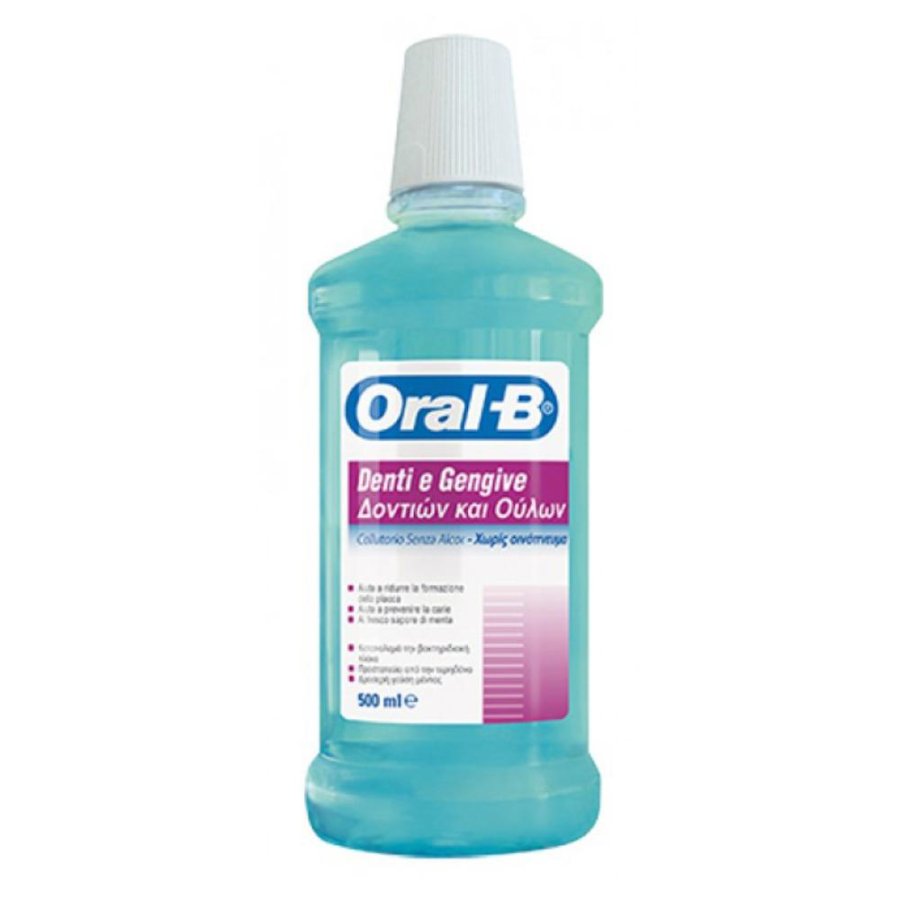 Oral-B Collutorio Denti e Gengive Senza Alcol 500 ml Oral-B Collutorio Denti e Gengive Senza Alcol 500 ml