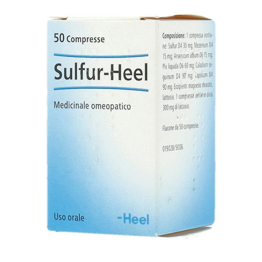 Guna Sulfur Heel Medicinale Omeopatico 50 Tavolette Guna Sulfur Heel Medicinale Omeopatico 50 Tavolette