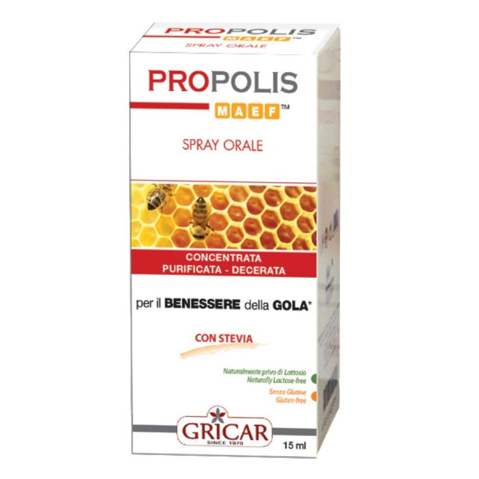 Gricar Propolis Spray Orale Integratore Per Il Benessere Della Gola 15 ml