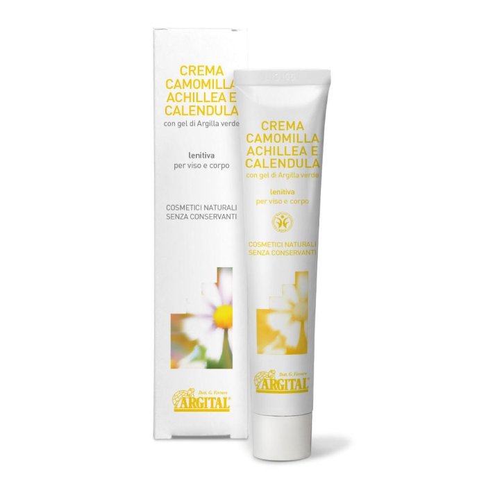 Argital crema camomilla achillea calendula - crema viso lenitiva per pelli delicate
