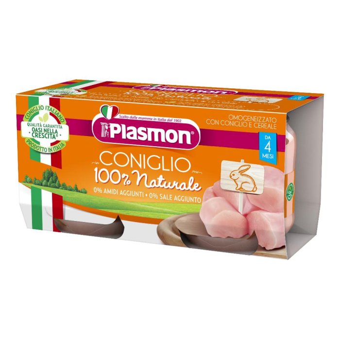 Plasmon Omogeneizzato Coniglio 80 G X 2 Pezzi