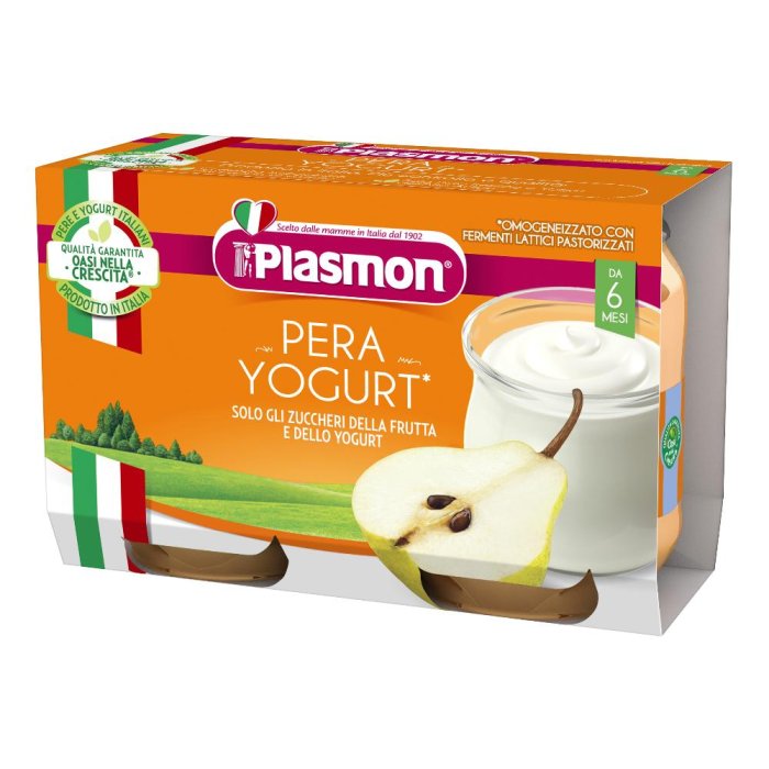 Plasmon Omogeneizzato Yogurt Pera 120 G X 2 Pezzi