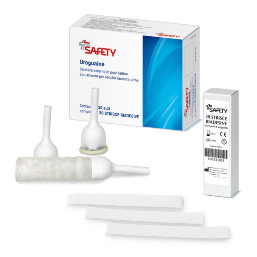 Safety Catetere Esterno Con Striscia Biadesiva Uroguaina 35 Mm 30 Pezzi Safety Catetere Esterno Con Striscia Biadesiva Uroguaina 35 Mm 30 Pezzi