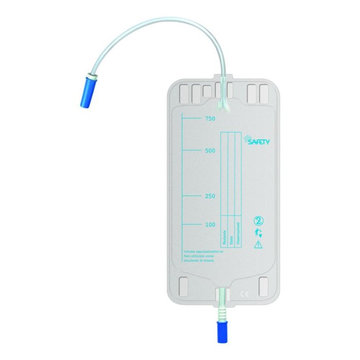 Safety Sacca Da Gamba Per Raccolta Urina Tubo 35 cm 10 Pezzi
