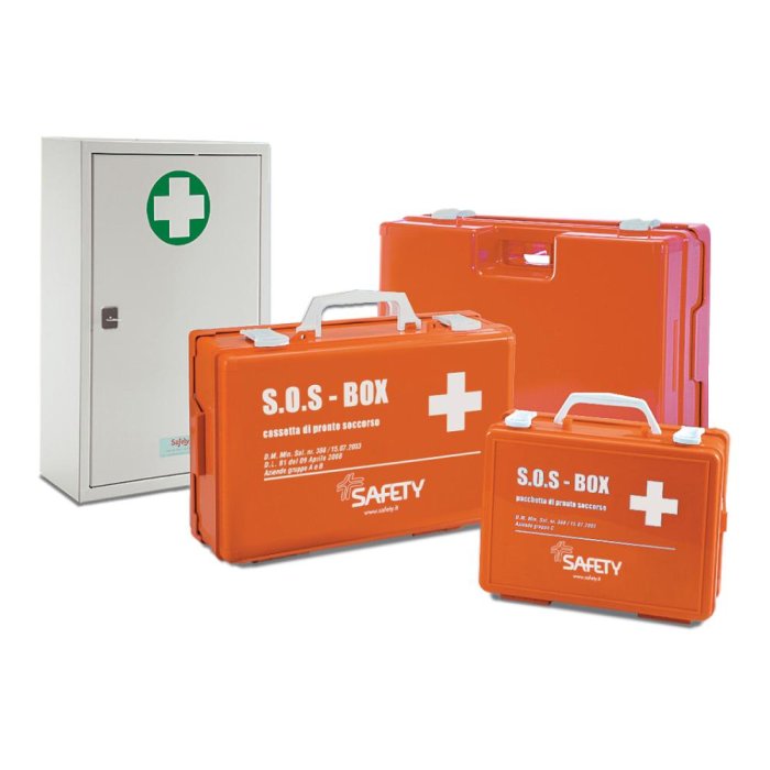 Safety Cassetta Pronto Soccorso Vuota Metallica 46x30x14