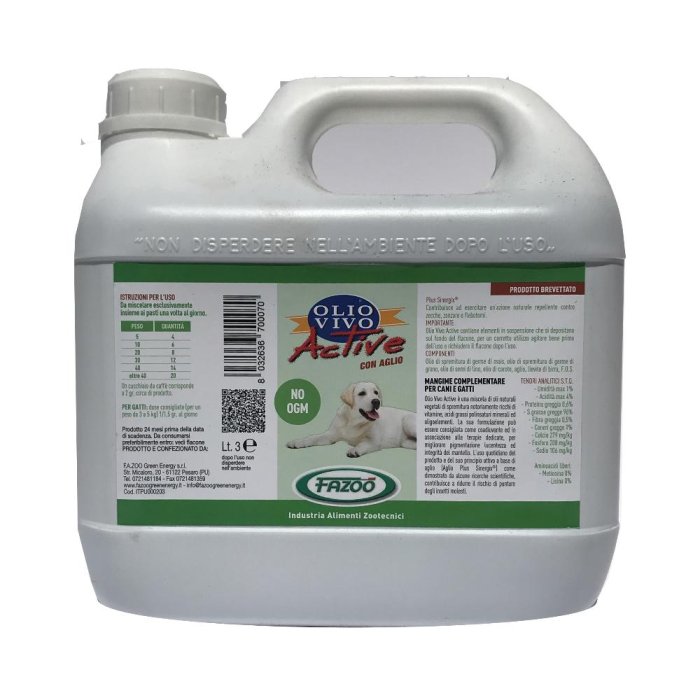F.a.zoo Green Energy Olio Vivo Cavalli 3 Litri