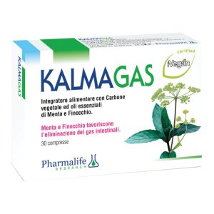 Kalmagas 30 compresse - integratore per gonfiore addominale e gas intestinali