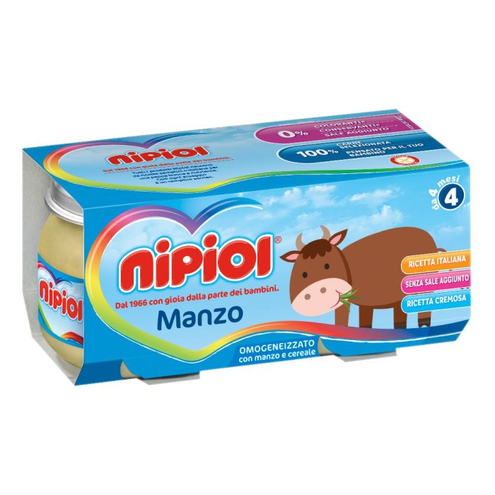 Nipiol Omogeneizzato Manzo  80 G X 2  – Baby Food