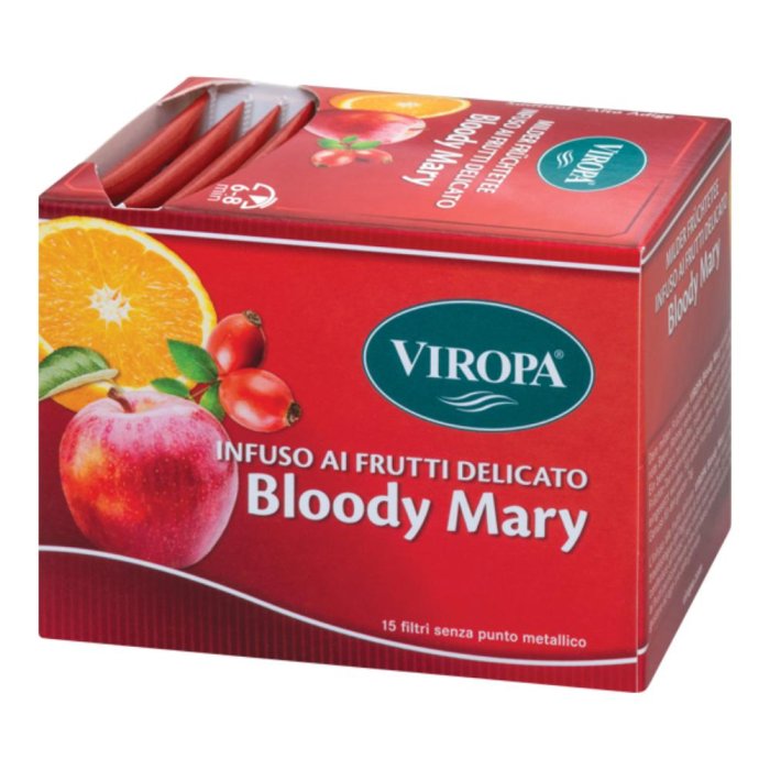 Viropa Tisana Bloody Mary  15  Bustine – Infuso Naturale tisana e infuso erboristico per il benessere e il relax quotidiano