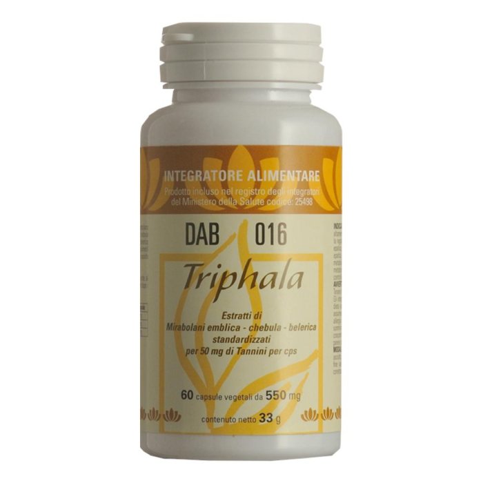 Triphala DAB 016 60 capsule veg - integratore ayurvedico Triphala in capsule vegetali