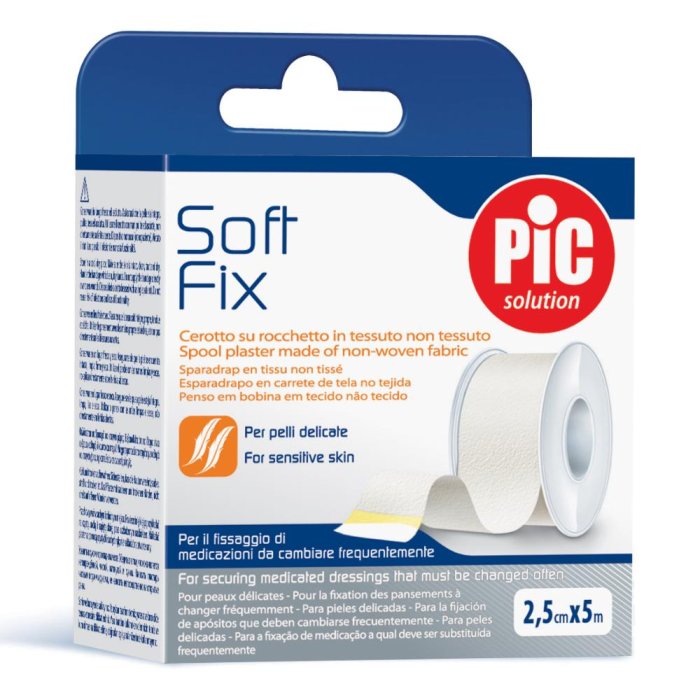 Artsana Pic Soft Fix Cerotto In Rocchetto Con Fustella 5 cmx5 mt 1 Pezzo