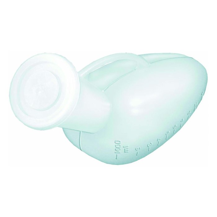 Pikdare Urinale Uomo In Polietilene Bianco Con Tappo