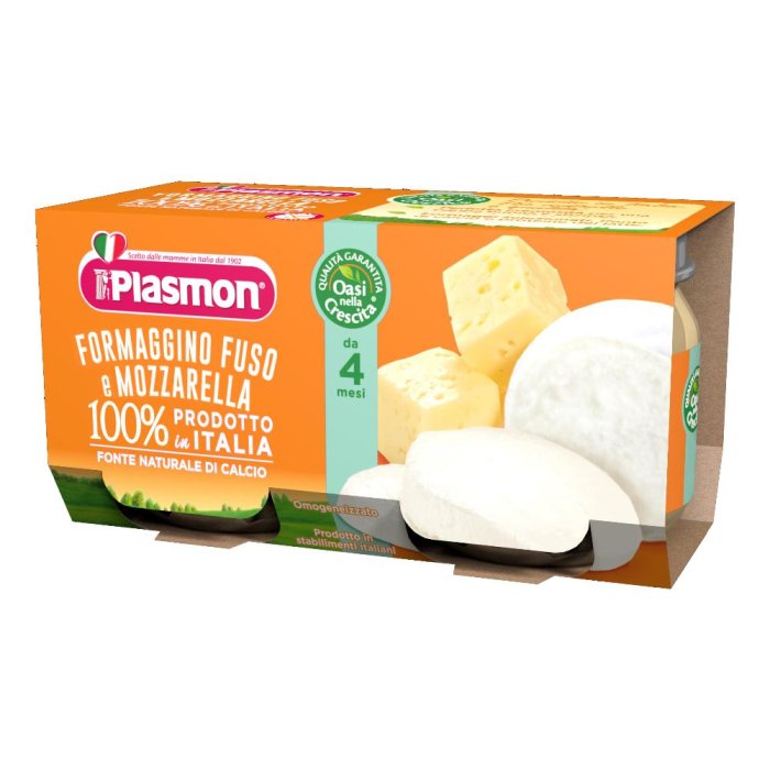 Plasmon Omogeneizzato Mozzarella  80 G X 2  – Baby Food omogeneizzato per lo svezzamento del bambino