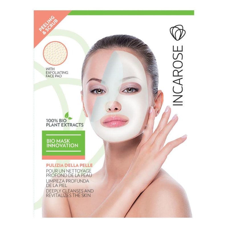 Incarose  Bio Mask Alghe Peeling & Scrub Maschera Viso Monouso