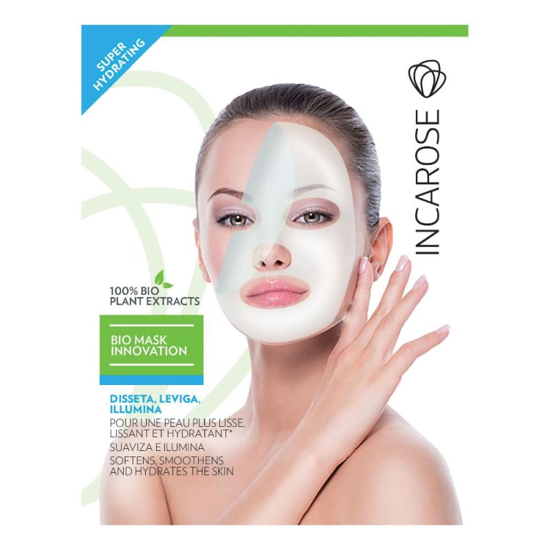 Incarose  Bio Mask Alghe Super-Idratante Maschera Viso Monouso