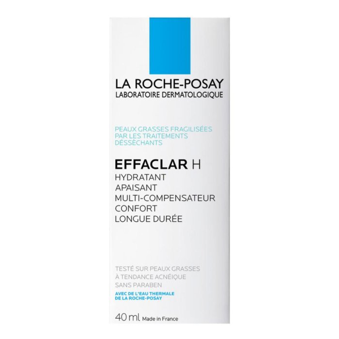 La Roche Posay  Pelli Grasse Effaclar H Crema Idratante Lenitiva 40 ml