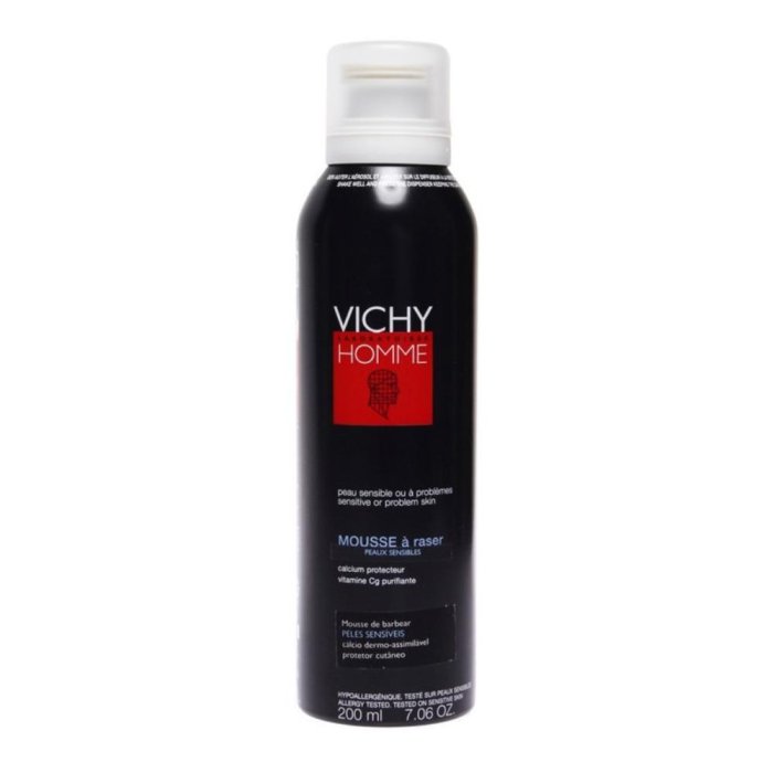 Vichy Homme Mousse Schiuma da Barba Anti-Irritazioni Uomo 200 ml