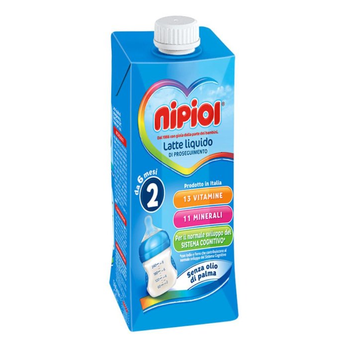 NIPIOL 2 LATTE LIQUIDO 500ML