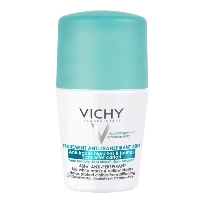 Vichy Deodorante Roll-on con Sali Di Alluminio Anti-Traspirante 50 ml