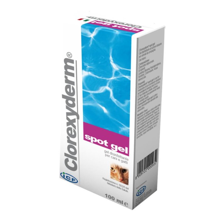 ICF Farmaceutici  Animali Domestici Clorexyderm Spot Gel Cani Gatti 100 ml