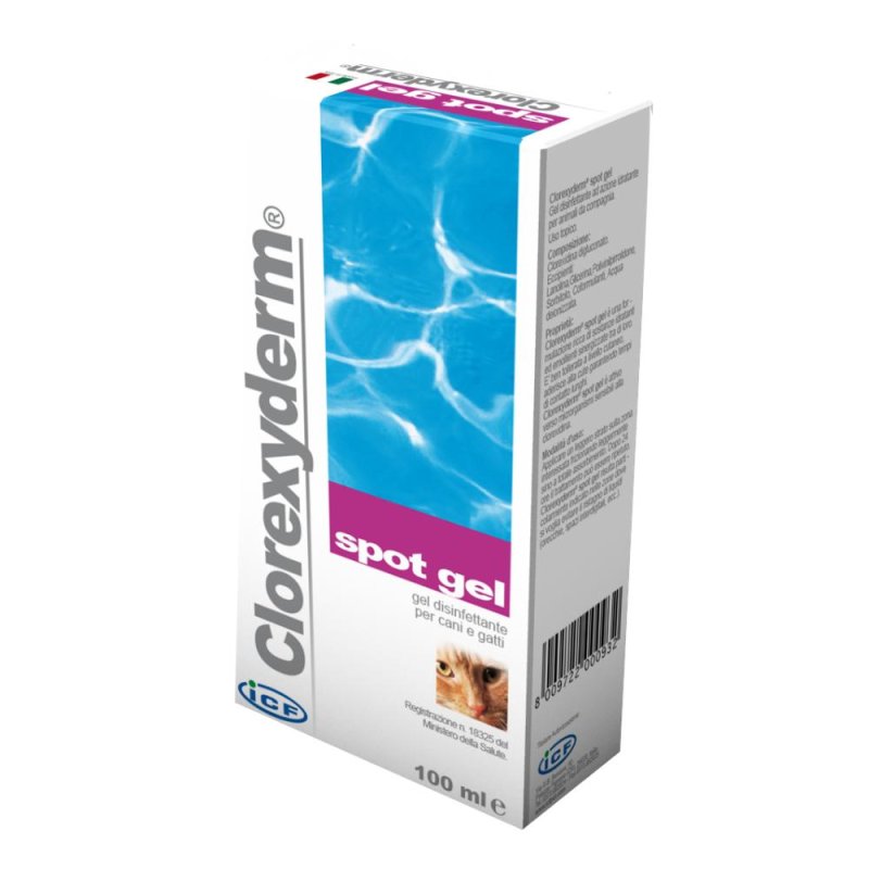 ICF Farmaceutici  Animali Domestici Clorexyderm Spot Gel Cani Gatti 100 ml