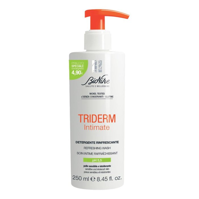 Bionike Triderm Intimate - Detergente Intimo Rinfrescante pH 5,5 250 ml